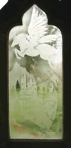 Engraved Narnia windows