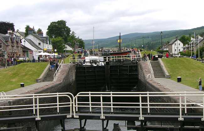 Caledonian Canal lock at Fort Augustus