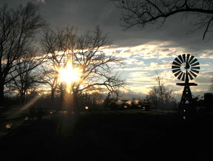 Sunset at the Missouri Botanical Gardens