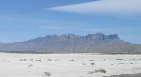Texas Guadalupe Mountains salt flats