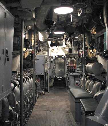 Submarine engine room