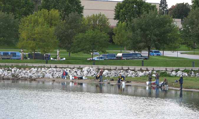 Manitowac salmon fishing