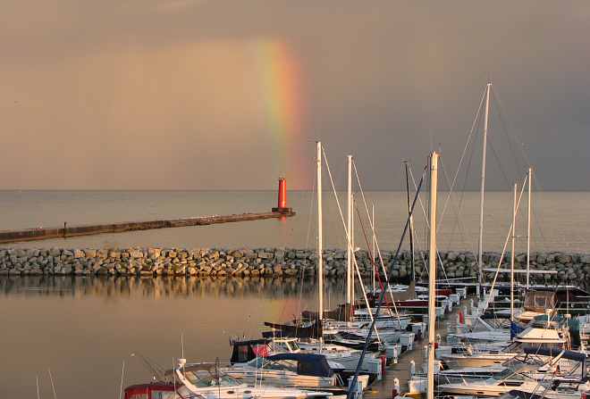 Rainbow at Sheboygan, Wisconsin