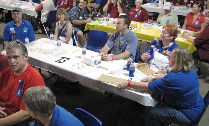 American Royal BBQ Contest Judges' Table 13