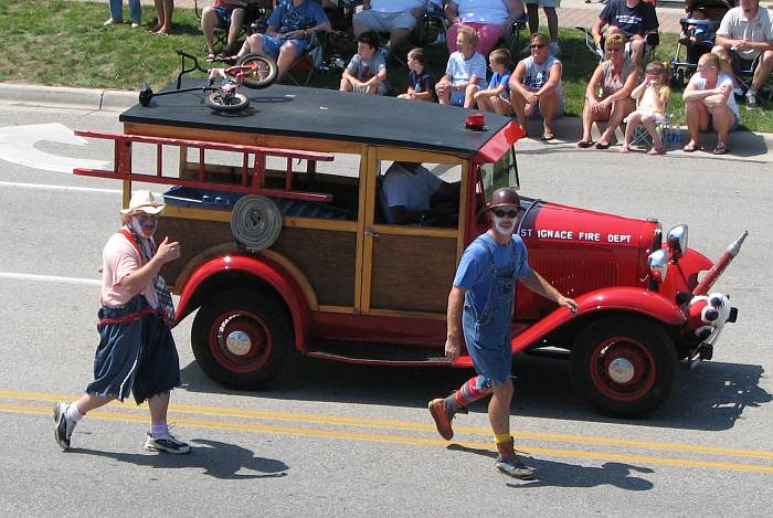 St. Ignace Fire Department clowns