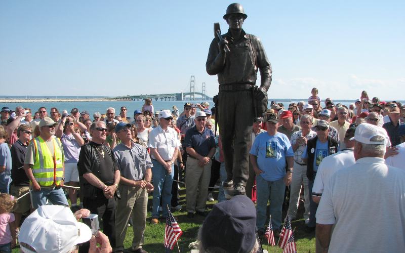 Ironworkers Statue and Memorial sculpted by Janice Trimp