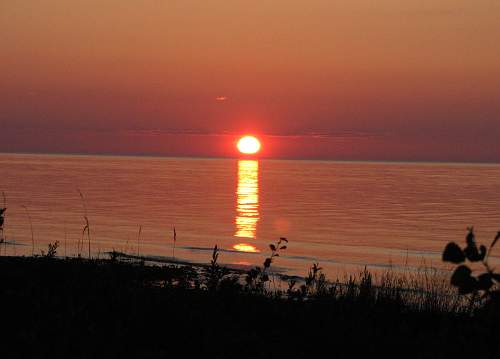 Sunset on the Straits of Mackinac