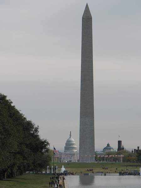 Washington Monument with Capital Dome in the background