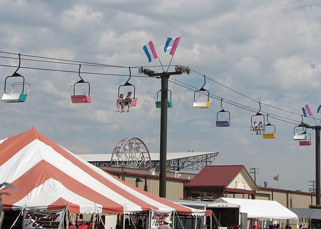 Sky Ride at the Kansas State Fair - Hutchinson, Kansas