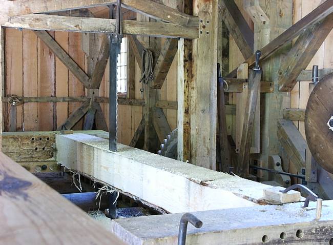 18th-century water powered sawmill