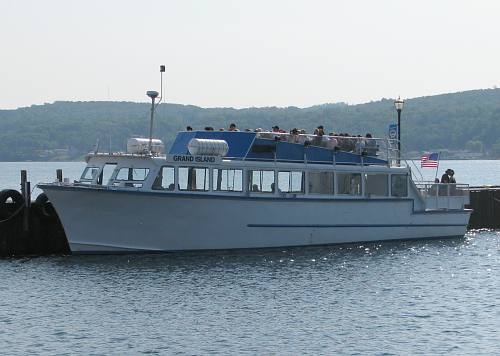 Pictured Rocks Cruise ship, Grand Island.