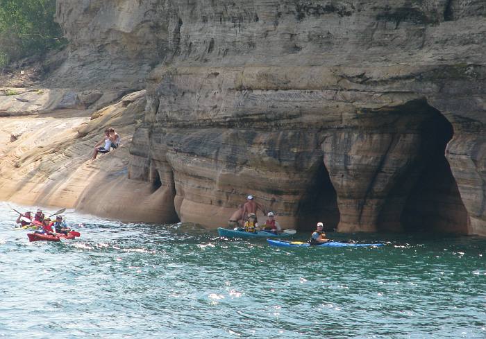 Kayake at Miners Castle - Pictured Rocks