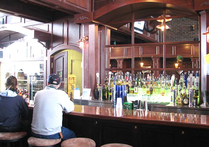 Bar at O'Reilly's Irish Pub in Mackinaw City