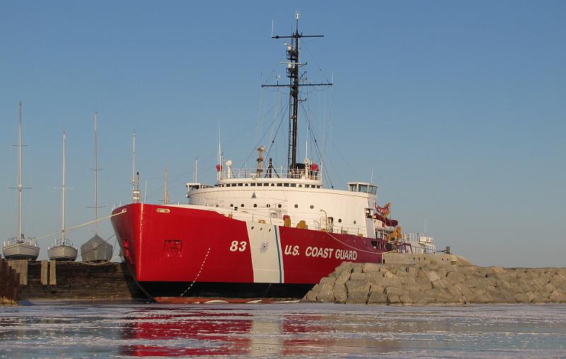 United States Coast Guard Cutter Mackinaw in ice