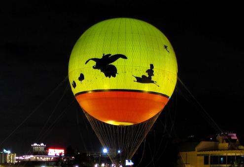 Characters in Flight balloon - Downtwon Disney