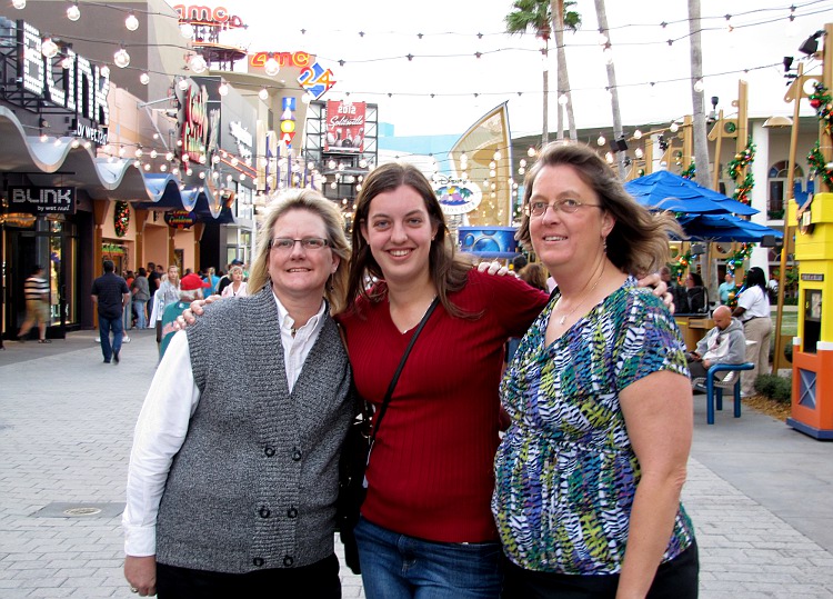 Nancy, Mary and Linda at Downtown Disney
