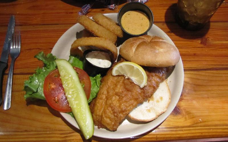 Grouper sandwich at Orlando Ale House