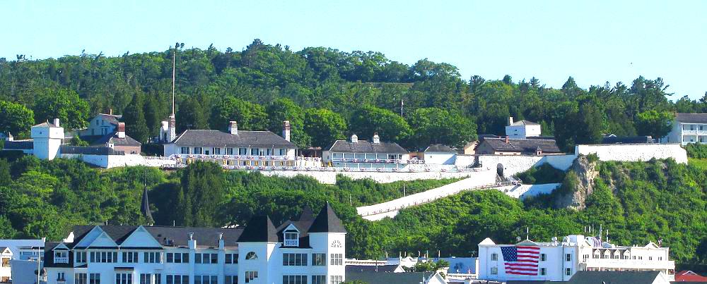 Fort Mackinac overlooking Mackinac Island, Michigan