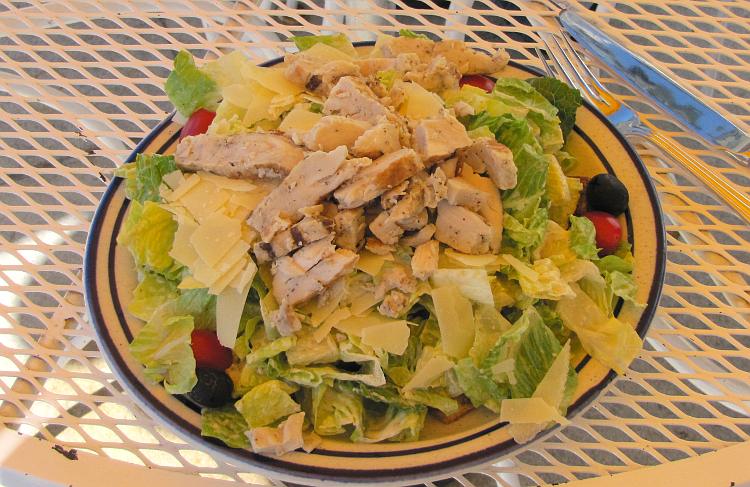 Salad at the Fort Mackinac Tea Room