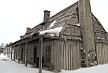 Colonial Fort Michilimackinac in winter