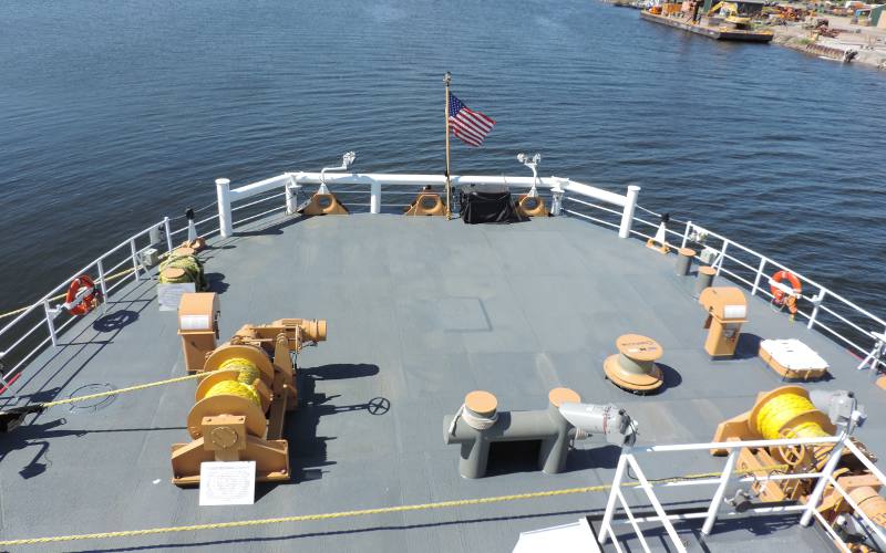 Coast Guard Cutter Mackinaw stern Weather Deck