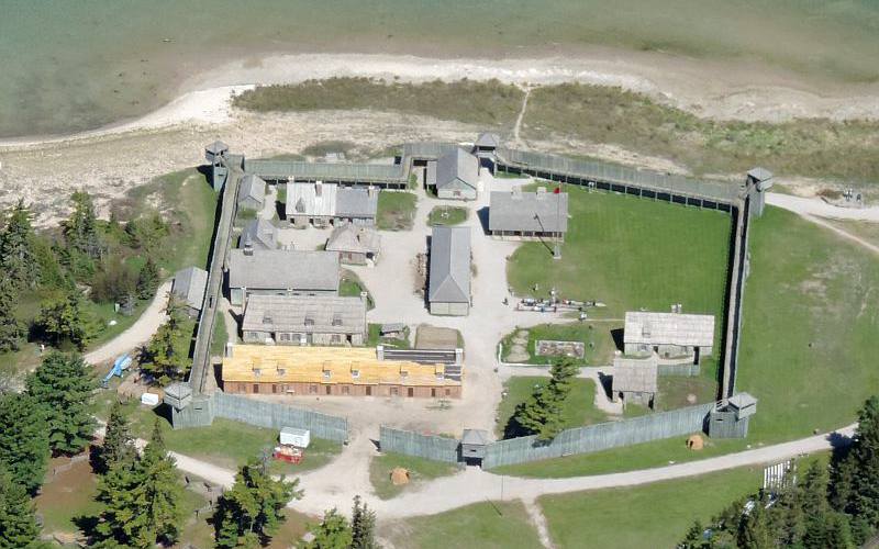 Fort Michilimackinac from the air