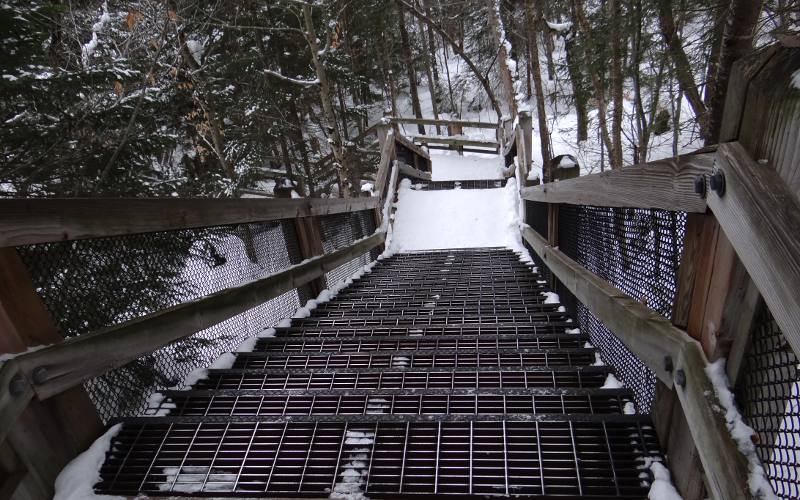 Stairway to Tahquamenon Falls