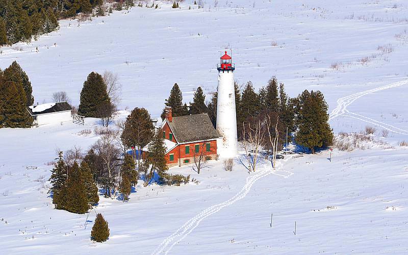 St. Helena Island Lighthouse - Straits of Mackinac