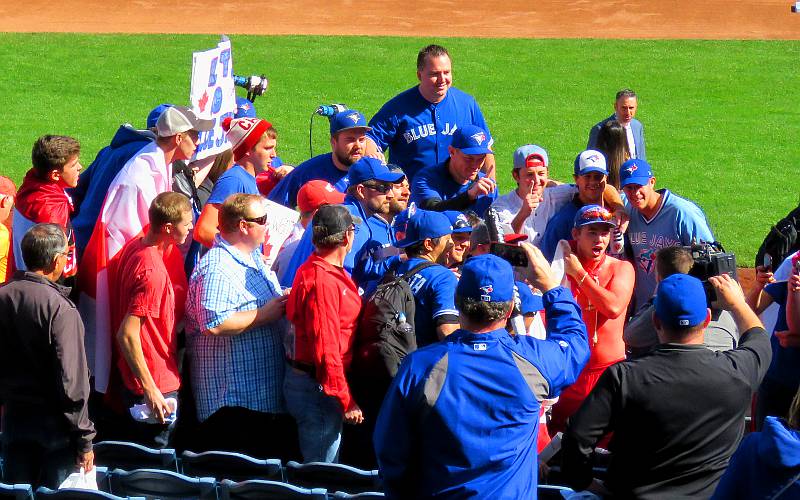 Toronto Blue Jay fans at ALCS Game 2