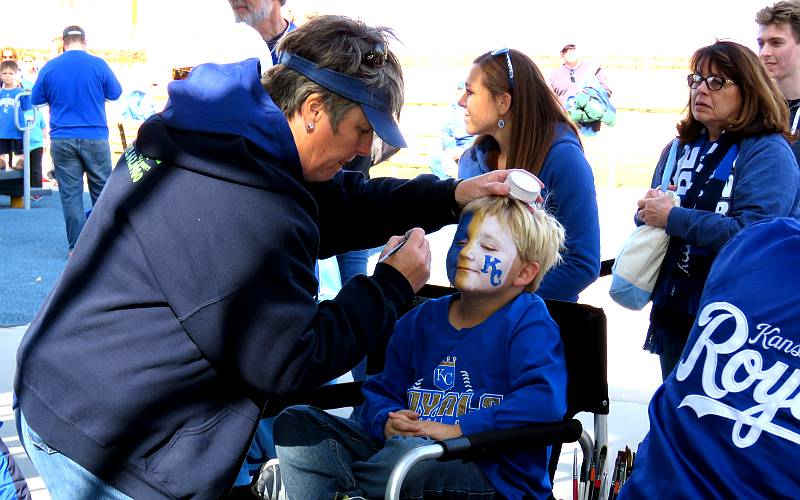 Kansas City Royals face painting