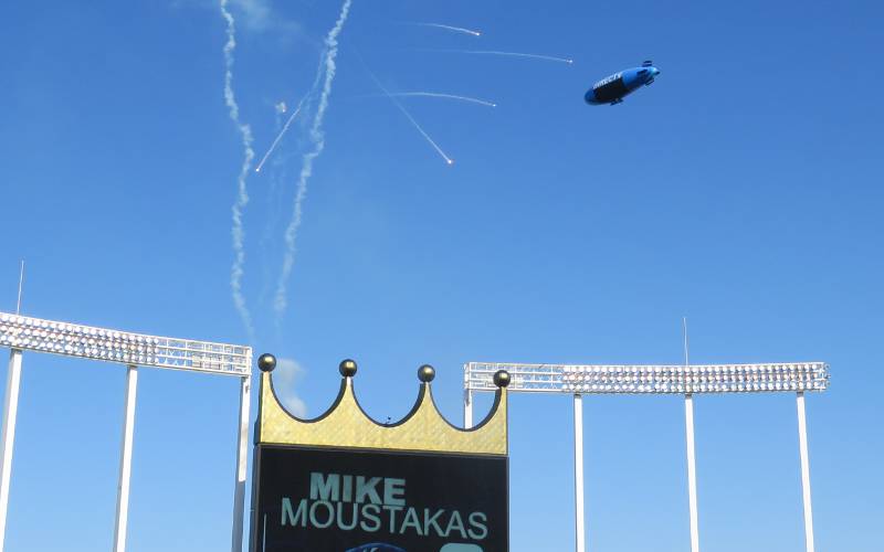 Royals fireworks and blimp