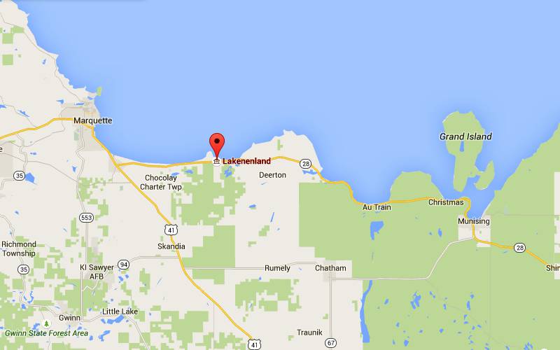 Lakenenland Map - Marquette, Michigan