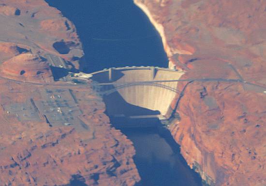 Glen Canyon Dam and Bridge - Lake Powell, Arizona