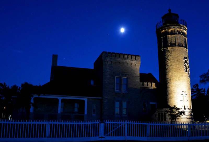 Old Mackinac Point Light (1892) - Mackinaw City near foot of the Mackinac Bridge