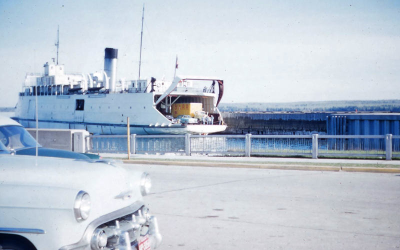 City of Cheboygan automobile ferry 1957