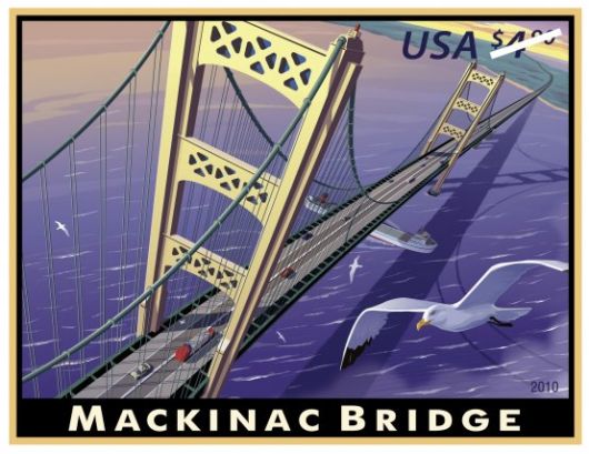 2010 Mackinac bridge Stamp