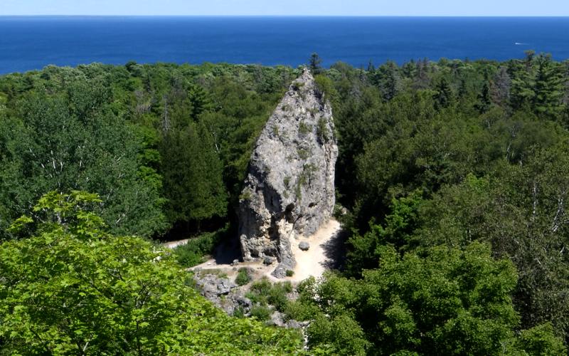 Sugar Loaf Rock - Mackinac Island, Michigan