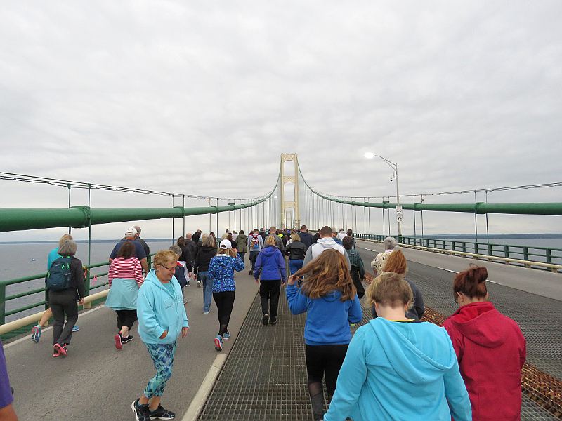 2017 Mackinac Bridge Walk photos