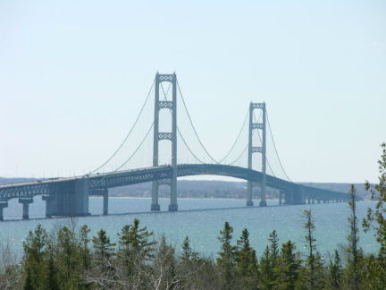 Mackinac Bridge from St Ignace side