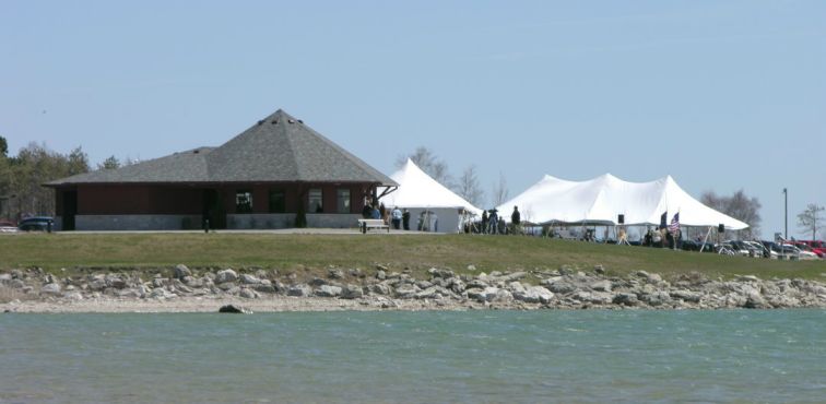 Mackinac Bridge View Park in St. Ignace