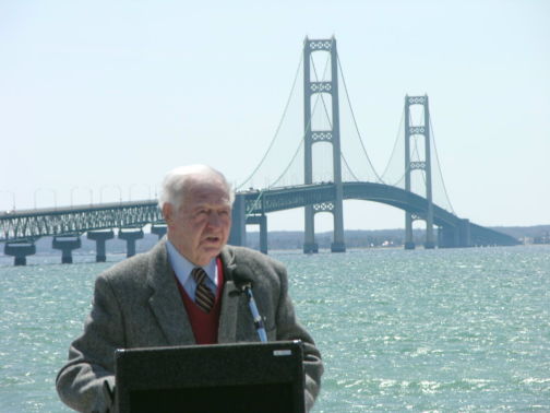 Larry Rubin - first Mackinac Bridge Authority employee