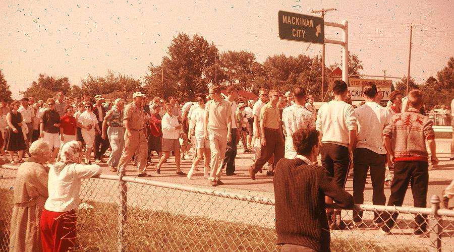 1959 Mackinac Bridge Walk