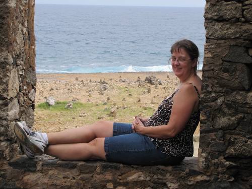 Linnda Stokes at the Aruba Gold Mine