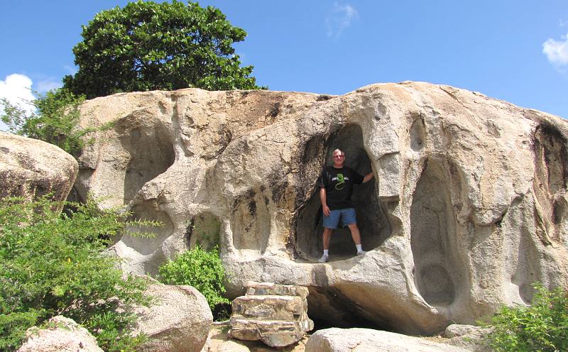 Keith Stokes at Ayo Rocks in Aruba