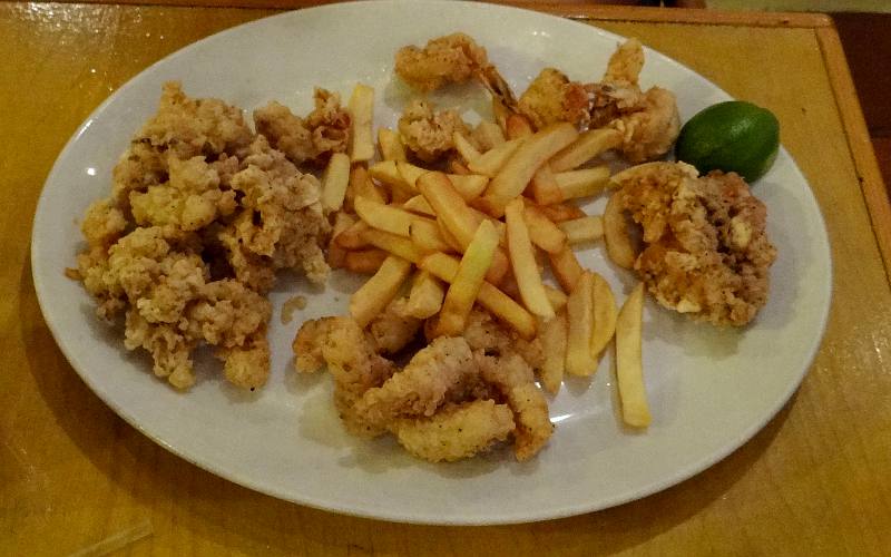 Conch Fritters Bar and Grill seafood platter