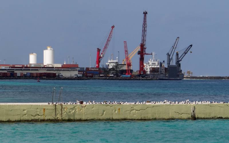 Arawak Cay cargo docks - Nassau, Bahamas