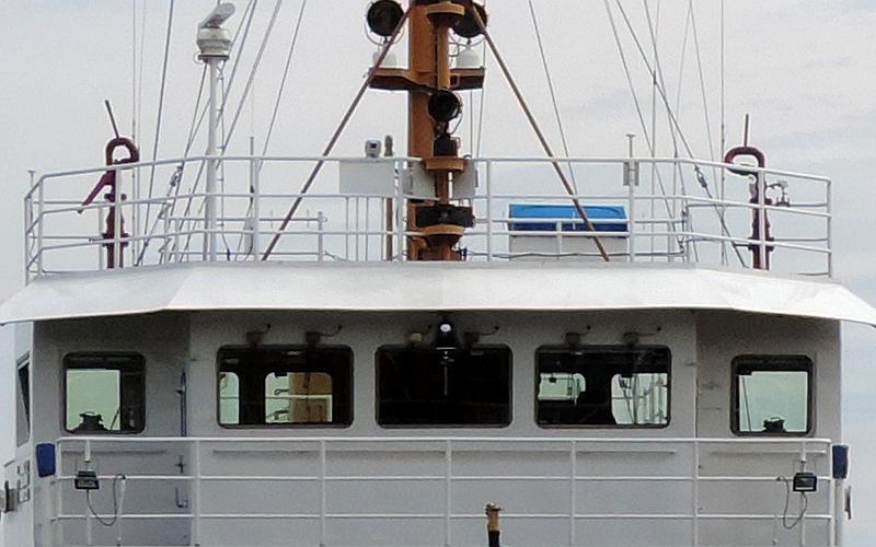 Coast Guard Cutter Buscayne Bay bridge