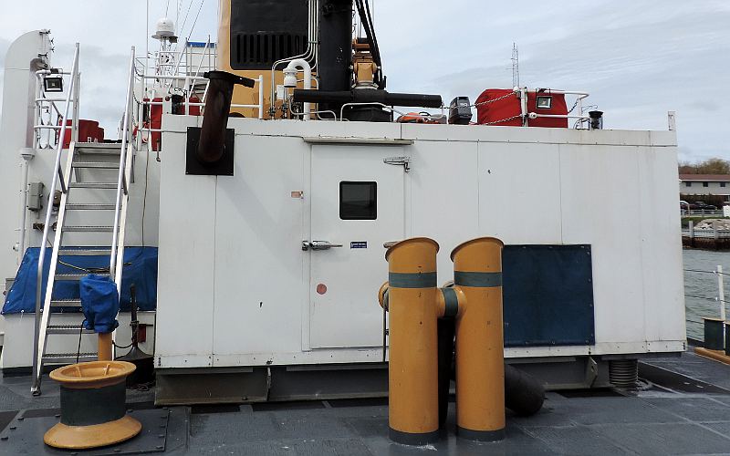 Icebreaking tug Biscayne Bay's bubbler system