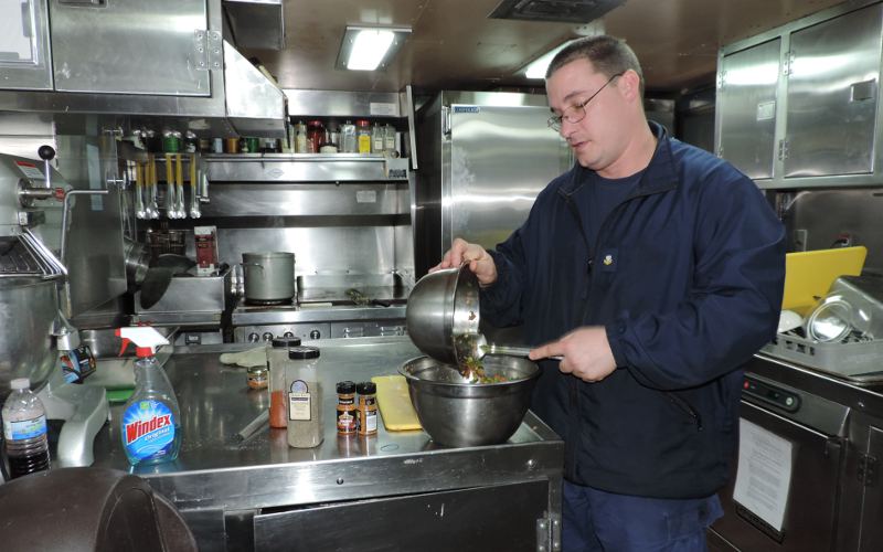 Petty Officer Troy Hall - Biscayne Bay ship's chef