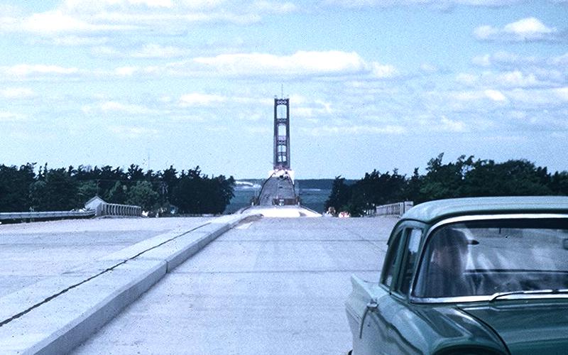 Mackinac Bridge approach